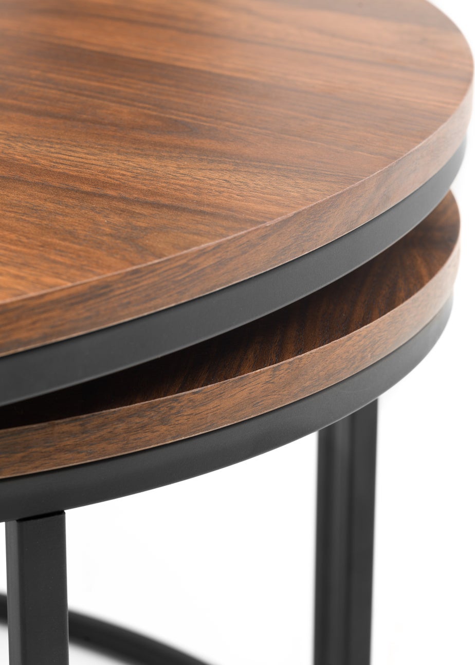 Julian Bowen Bellini Round Nesting Coffee Table (50 x 80 x 80 cm)