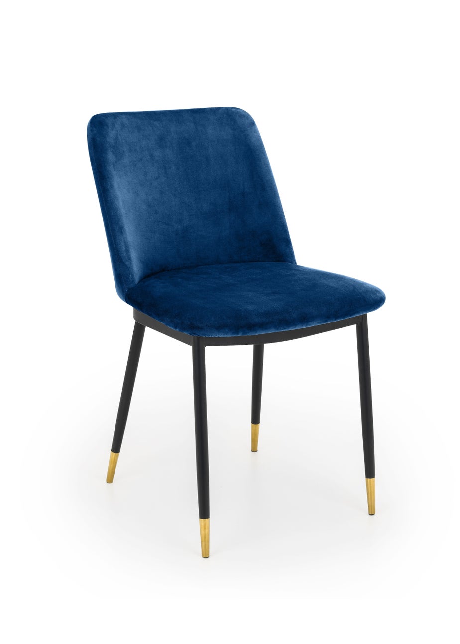 Julian Bowen Set Of 2 Delaunay Velvet Dining Chairs (83 x 50 x 59 cm)