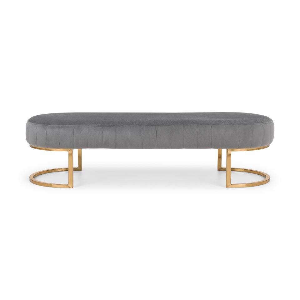 Julian Bowen Harrogate Velvet Bench (42 x 117.5 x 42.5 cm)