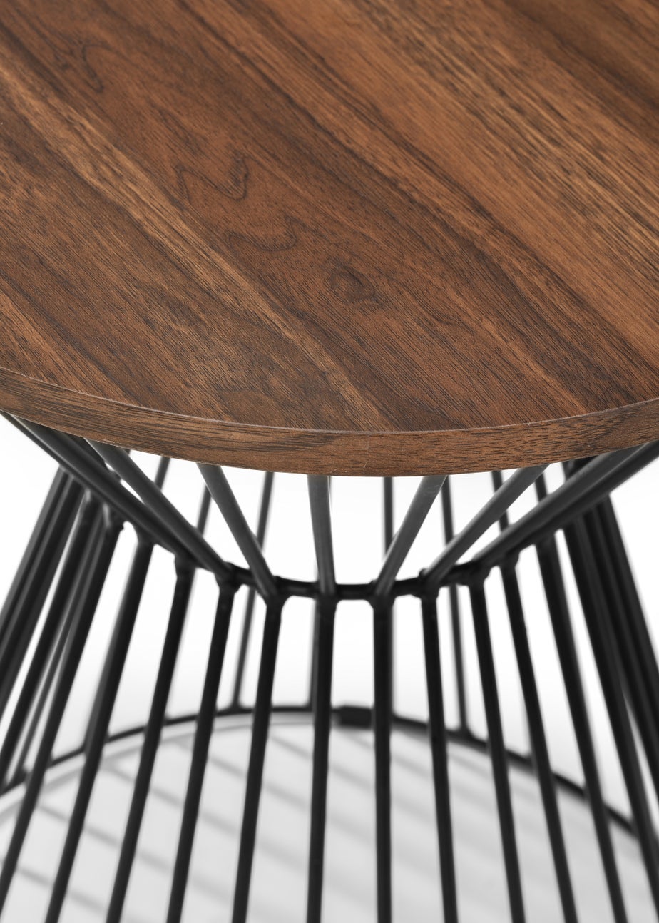 Julian Bowen Jersey Round Wire Lamp Table (50 x 40 x 40 cm)