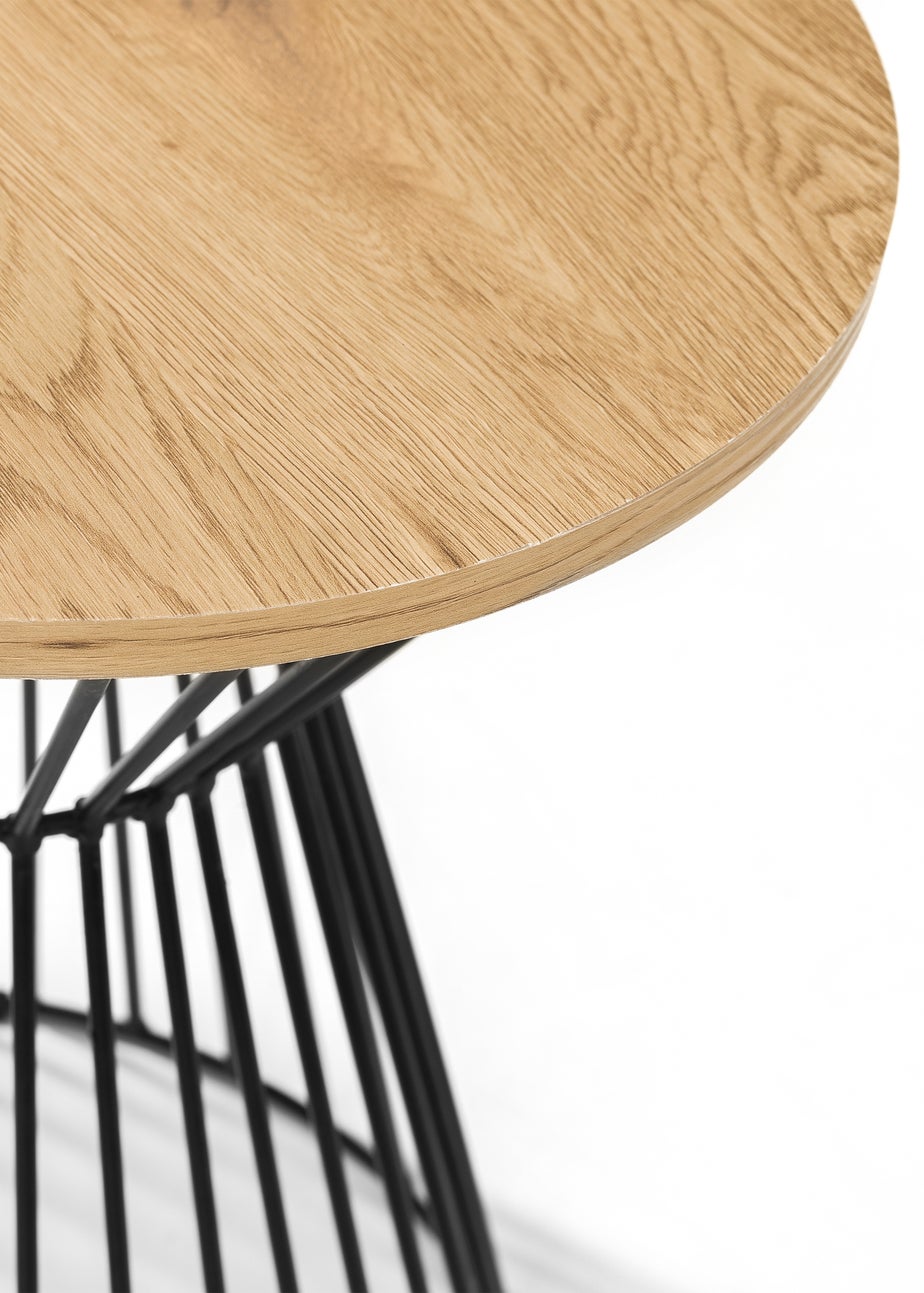 Julian Bowen Jersey Round Wire Lamp Table (50 x 40 x 40 cm)