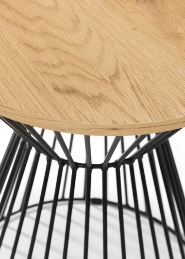 Julian Bowen Jersey Round Wire Lamp Table (50 x 40 x 40 cm)