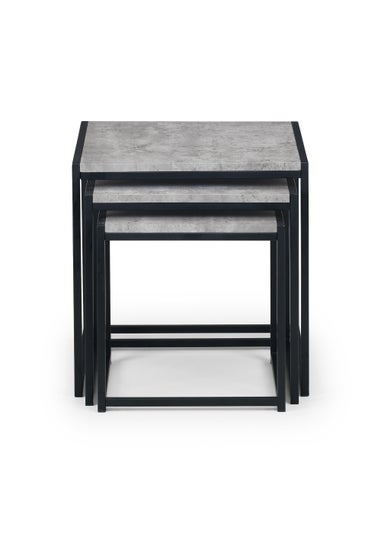 Julian Bowen Staten Concrete Nest Of 3 Tables (45 x 45 x 45 cm)