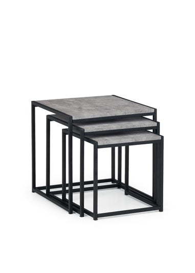 Julian Bowen Staten Concrete Nest Of 3 Tables (45 x 45 x 45 cm)