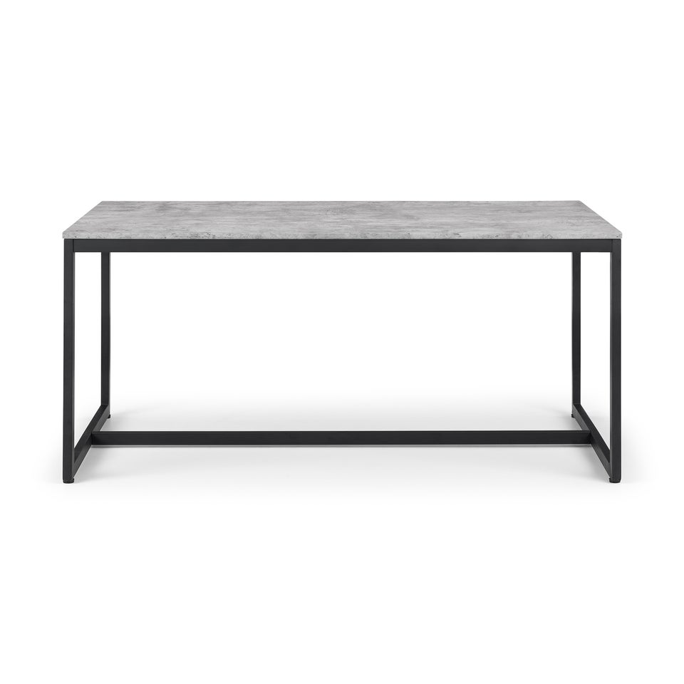 Julian Bowen Staten Concrete Dining Table (75 x 120 x 80 cm)