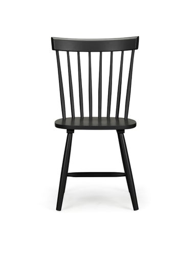 Julian Bowen Set Of 4 Torino Chairs Black  (90 x 52 x 49 cm)