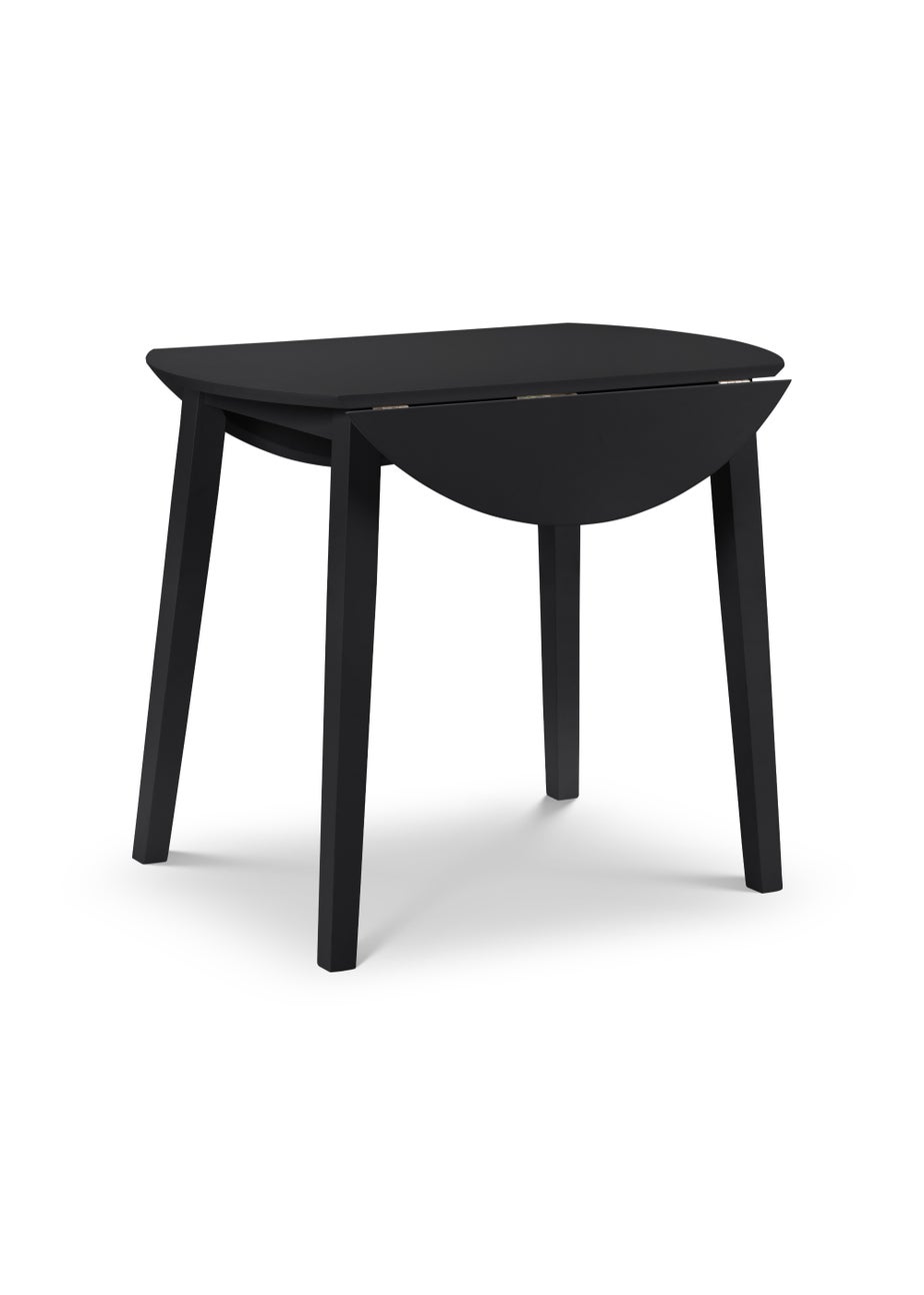 Julian Bowen Coast Dropleaf Table Black  (75 x 90 x 90 cm)