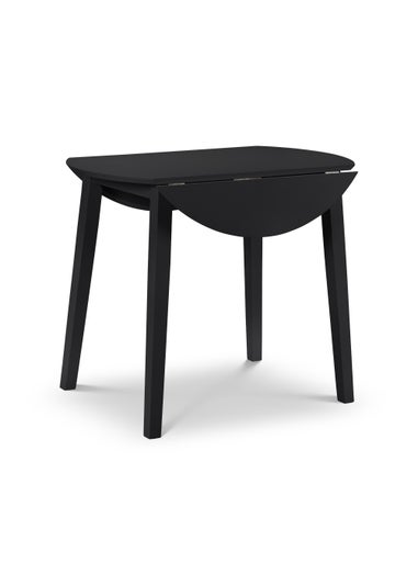Julian Bowen Coast Dropleaf Table Black  (75 x 90 x 90 cm)