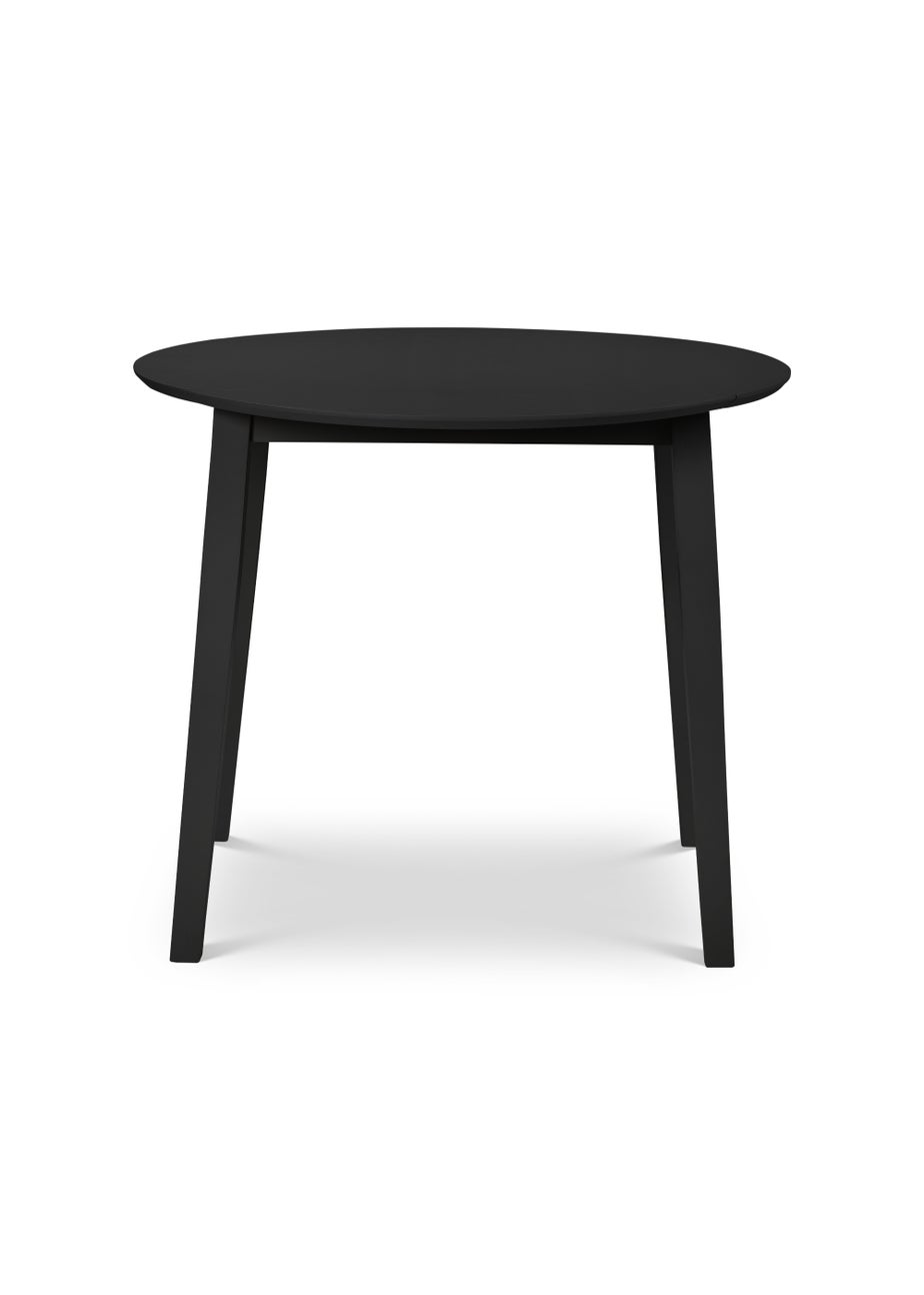 Julian Bowen Coast Dropleaf Table Black  (75 x 90 x 90 cm)