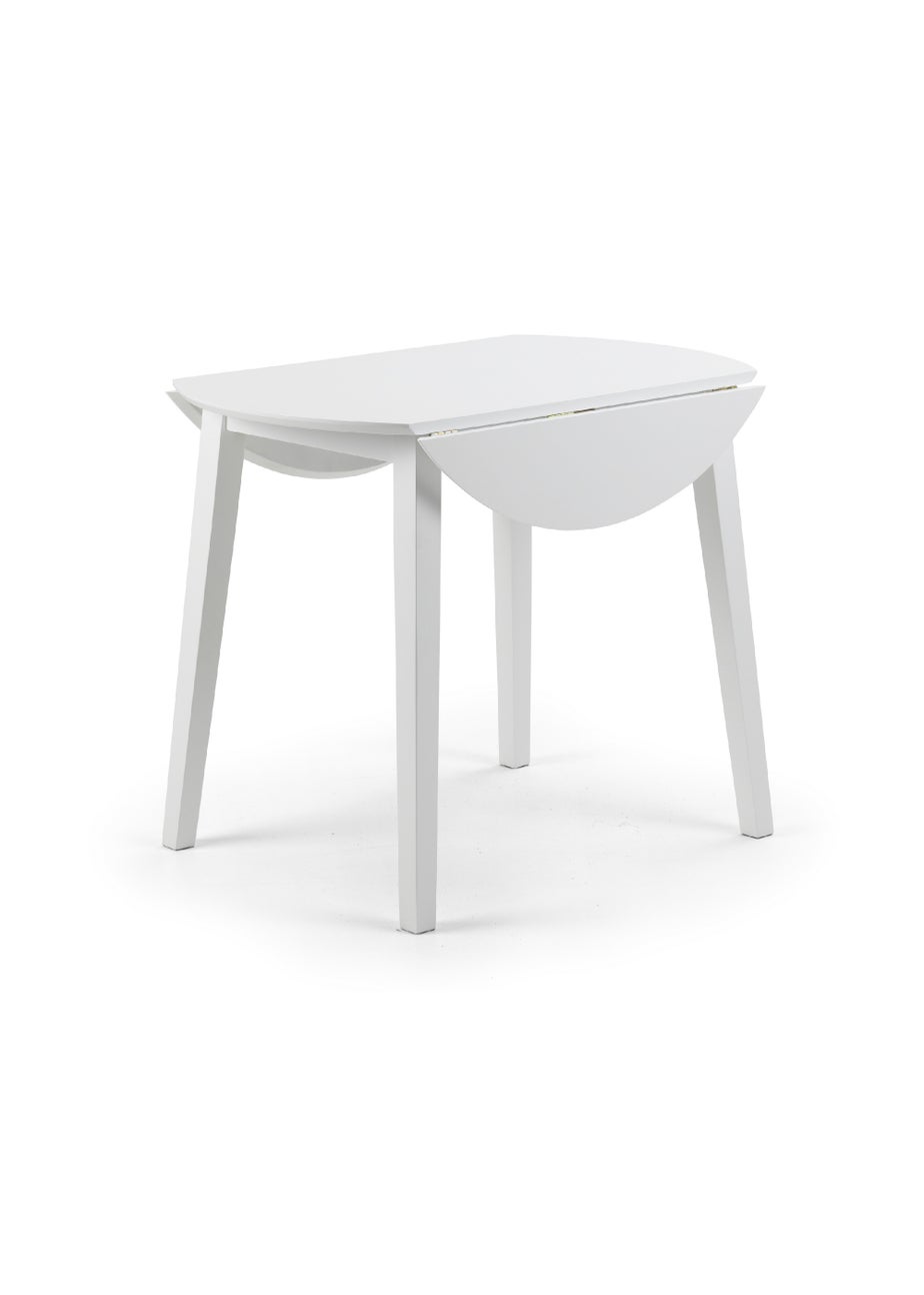 Julian Bowen Coast Dropleaf Table White (75 x 90 x 90 cm)