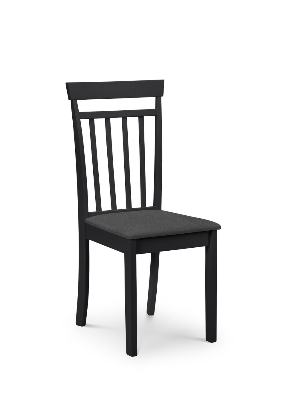 Julian Bowen Set Of 2 Coast Dining Chairs Black  (94 x 44 x 50 cm)