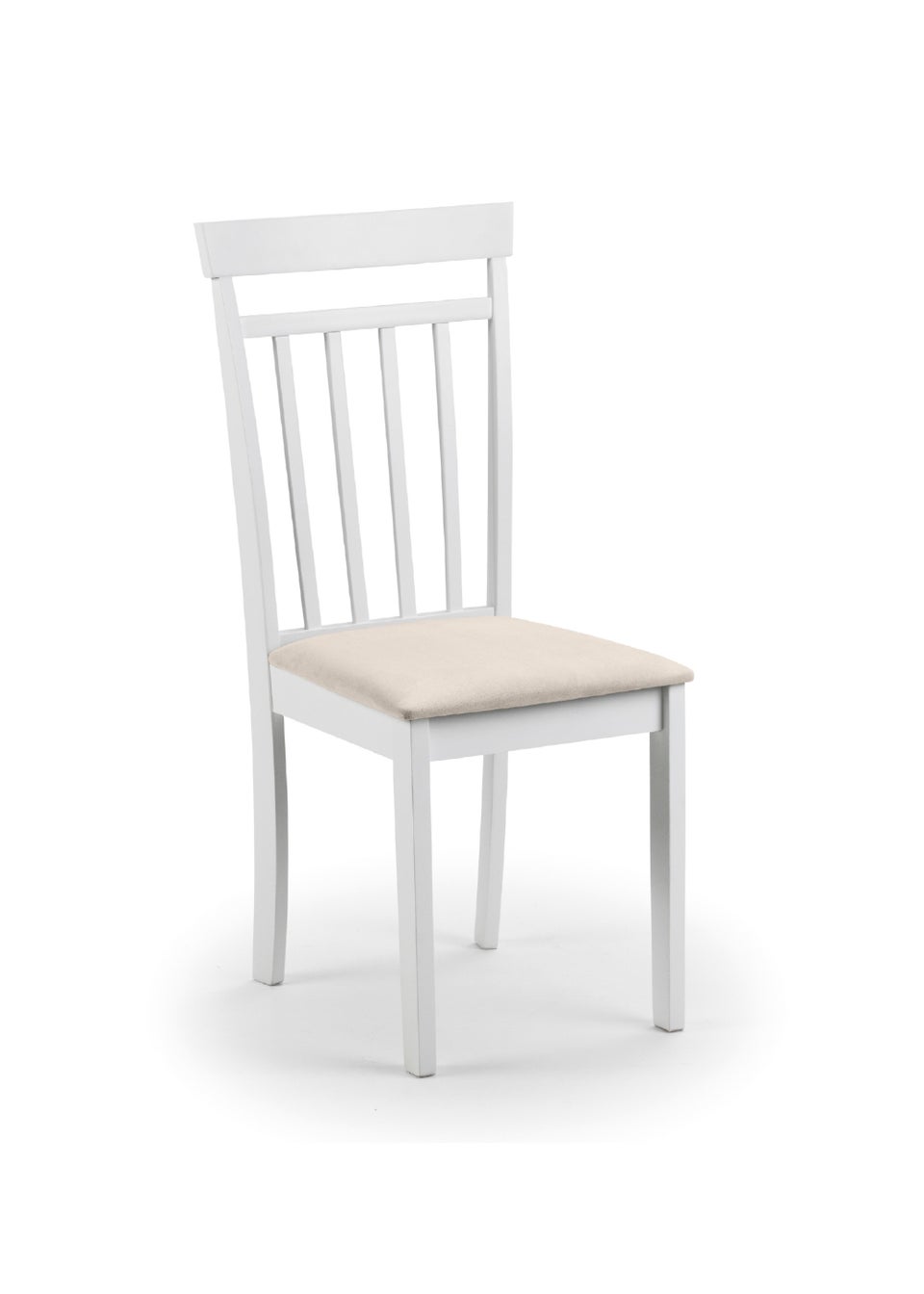 Julian Bowen Set Of 2 Coast Dining Chairs White  (94 x 44 x 50 cm)