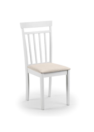 Julian Bowen Set Of 2 Coast Dining Chairs White  (94 x 44 x 50 cm)