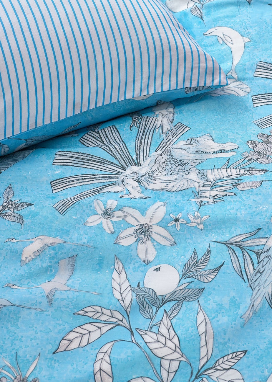 furn. Colony Palm Botanical Duvet Cover Set