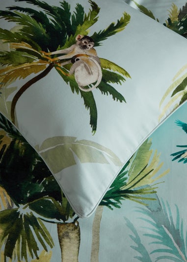 Paoletti Forsteriana Palms 100% Cotton Duvet Cover Set