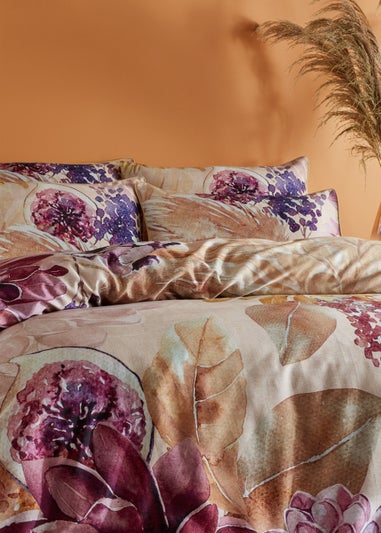 Paoletti Saffa Floral 100% Cotton Duvet Cover