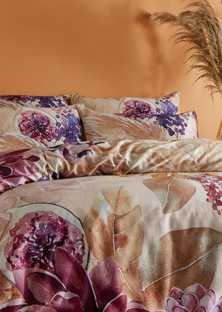 Paoletti Saffa Floral 100% Cotton Duvet Cover