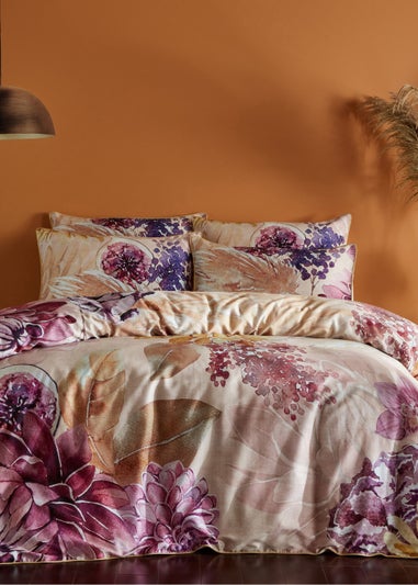 Paoletti Saffa Floral 100% Cotton Duvet Cover