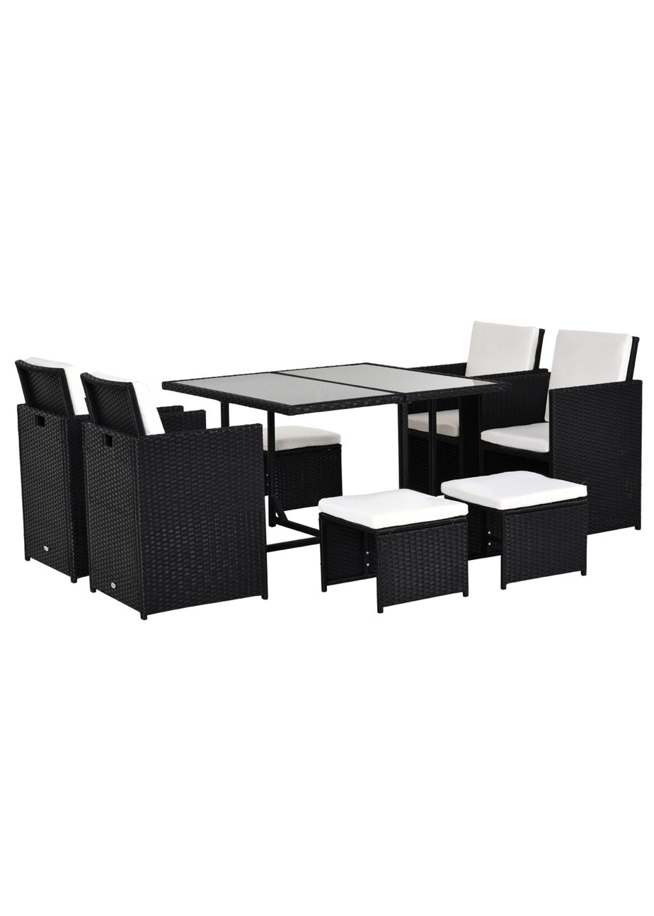 Outsunny Rattan Garden Furniture Set
