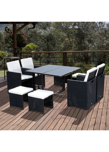 Outsunny Rattan Garden Furniture Set