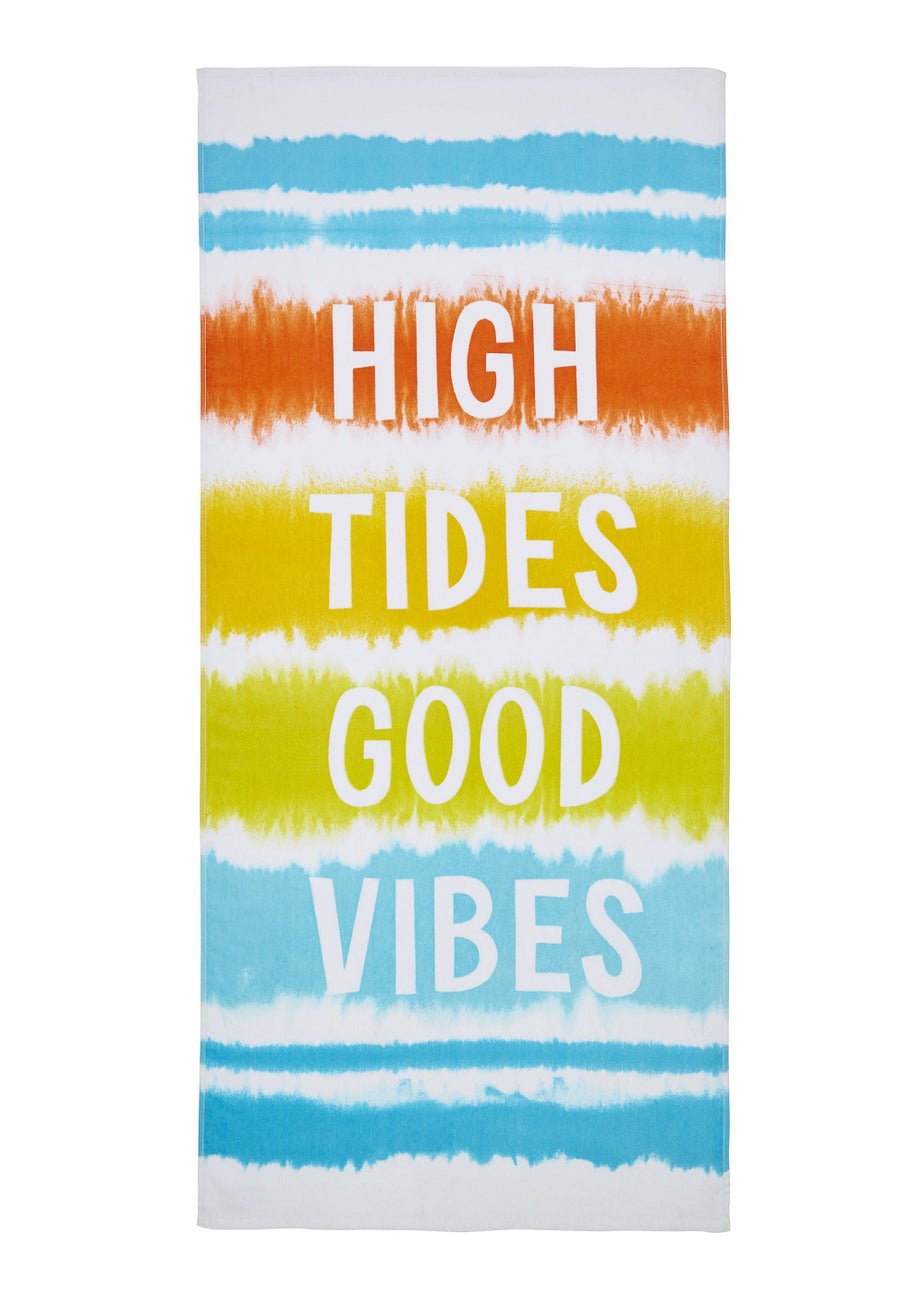 Catherine Lansfield Tie Dye Vibes Cotton Beach Towel