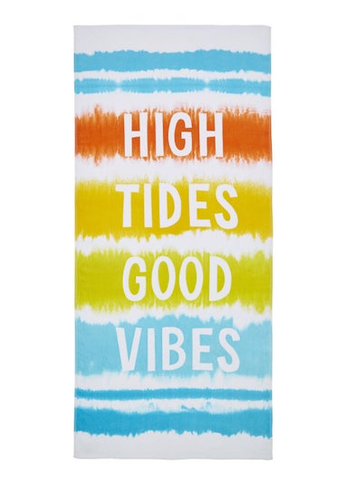 Catherine Lansfield Tie Dye Vibes Cotton Beach Towel