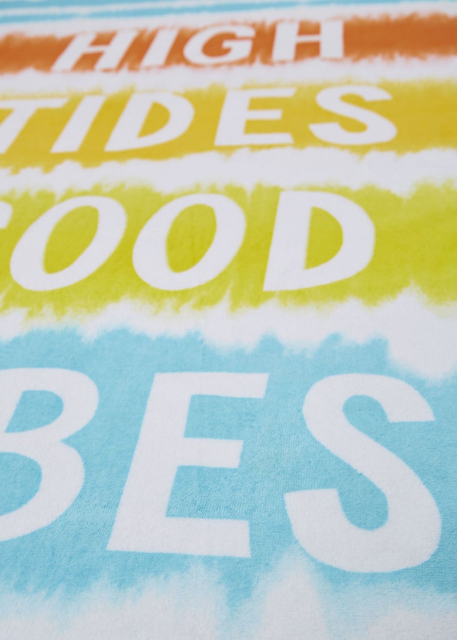Catherine Lansfield Tie Dye Vibes Cotton Beach Towel
