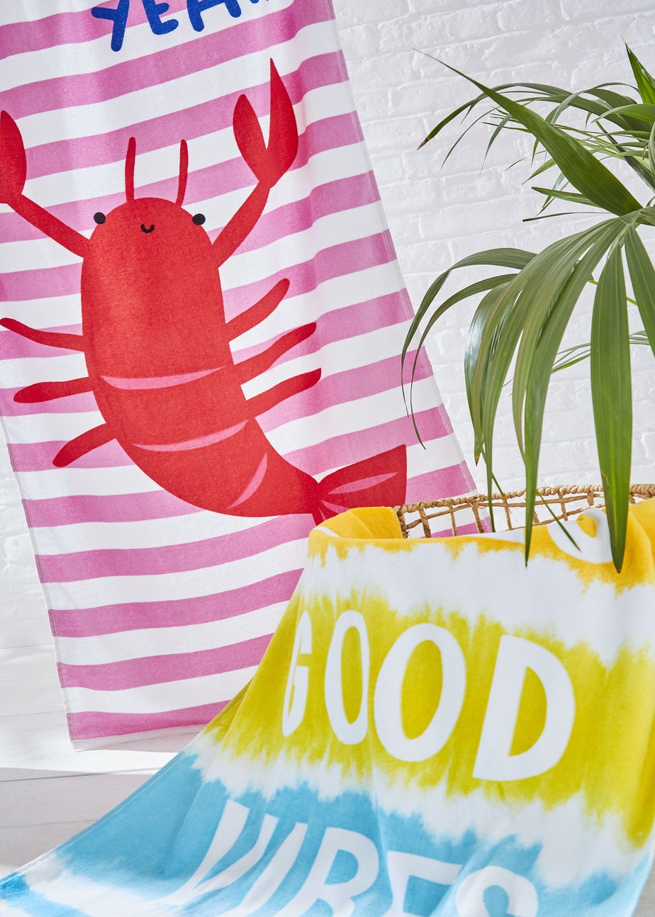 Catherine Lansfield Shell Yeah Cotton Beach Towel