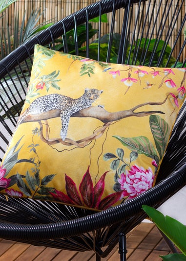 Evans Lichfield Leopard Outdoor Filled Cushion (43cm x 43cm x 8cm)