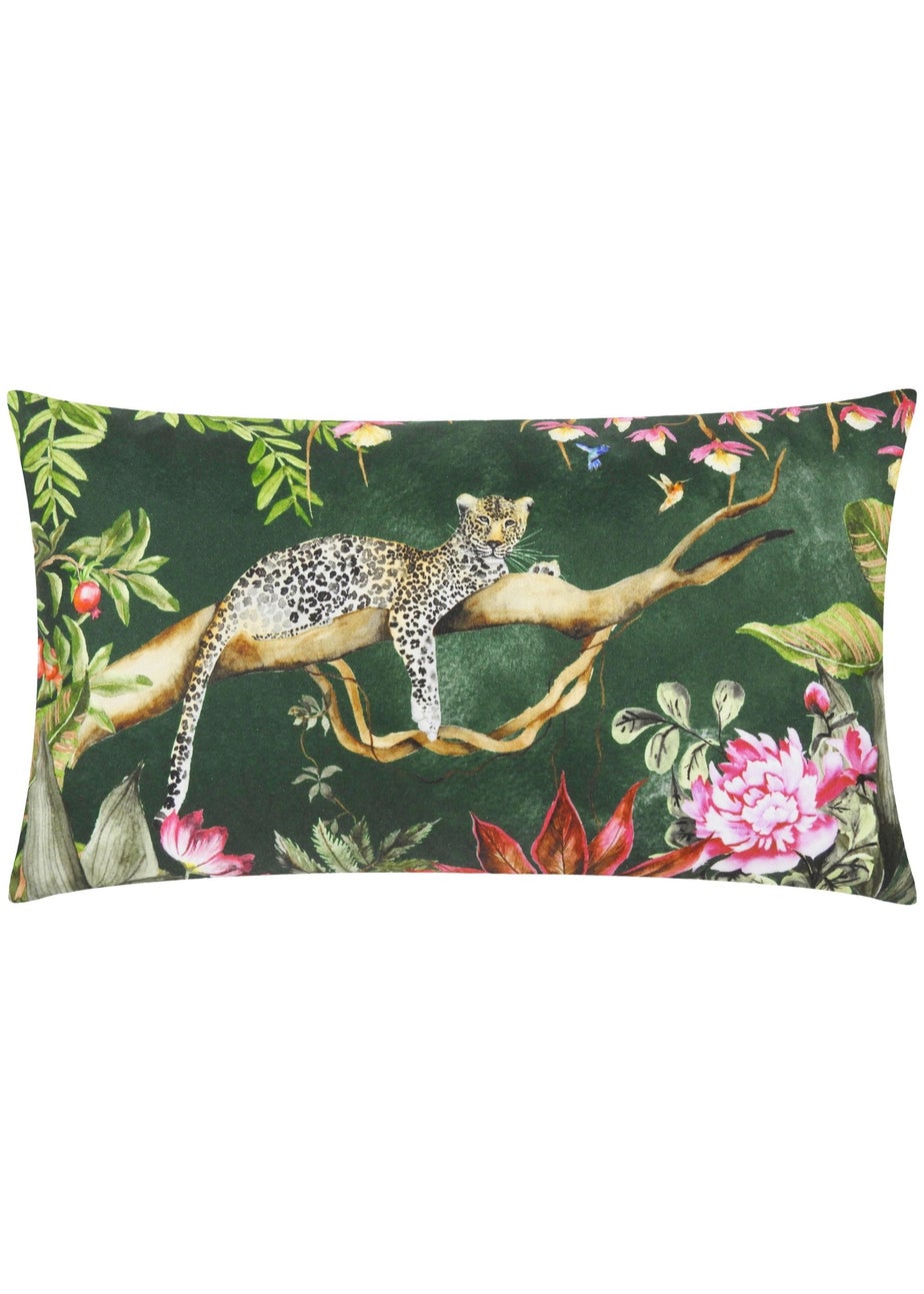 Evans Lichfield Leopard Outdoor Filled Cushion (30cm x 50cm x 8cm)
