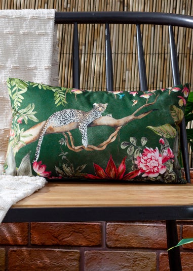 Evans Lichfield Leopard Outdoor Filled Cushion (30cm x 50cm x 8cm)