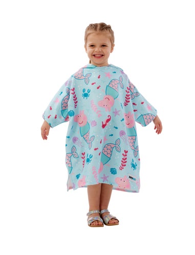DRYMEE Peppa Pig Swimming Wearable Hooded Towel