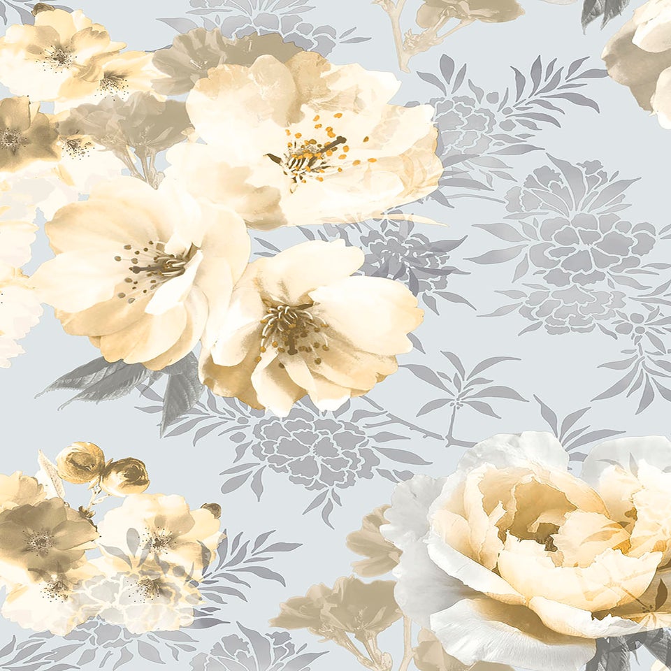 Catherine Lansfield Dramatic Floral Wallpaper