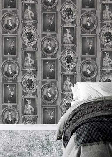 Muriva Dogs in Frames Wallpaper