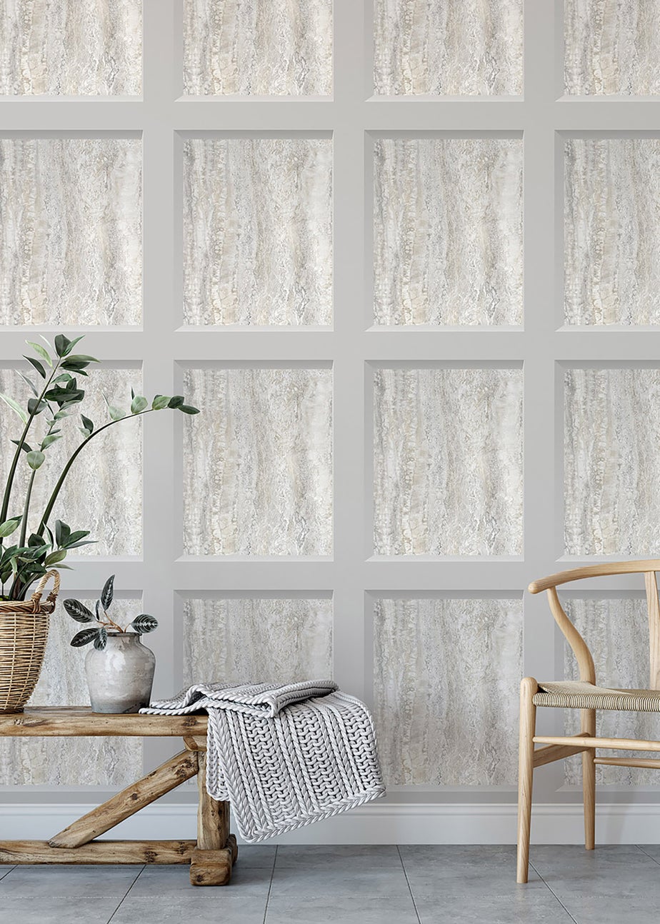 Muriva Eterna Marble Panel Wallpaper