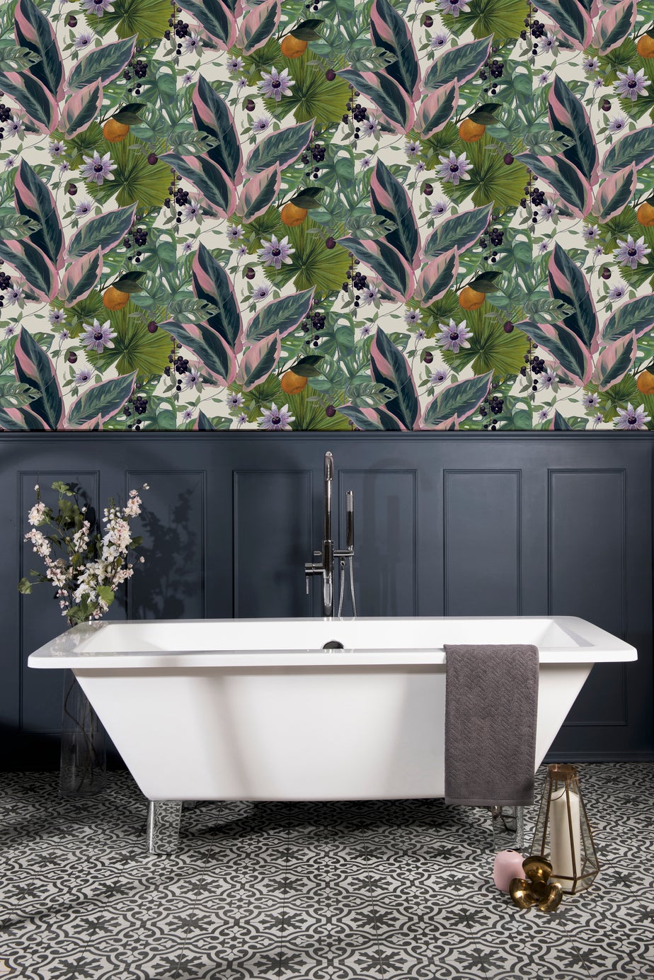 Arthouse Passion Flower Wallpaper