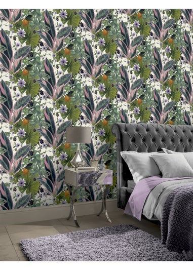 Arthouse Passion Flower Wallpaper