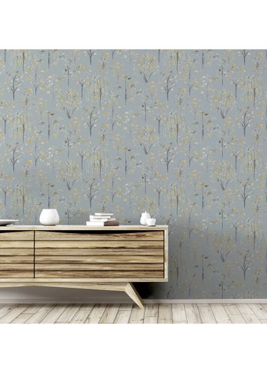 Arthouse Watercolour Tree Wallpaper