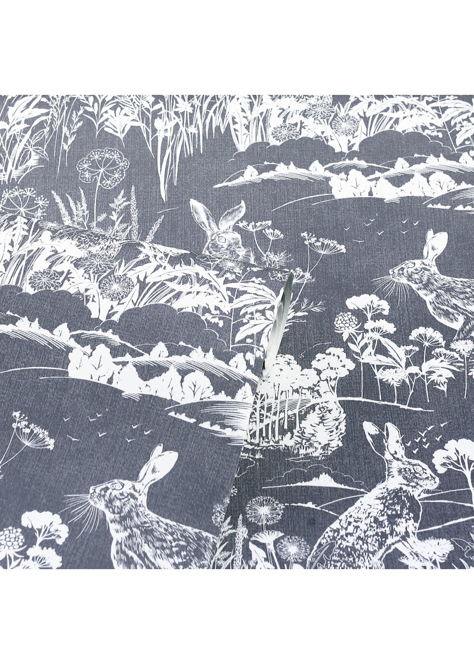 Arthouse Meadow Hare Wallpaper