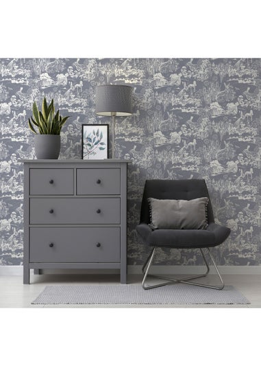 Arthouse Meadow Hare Wallpaper