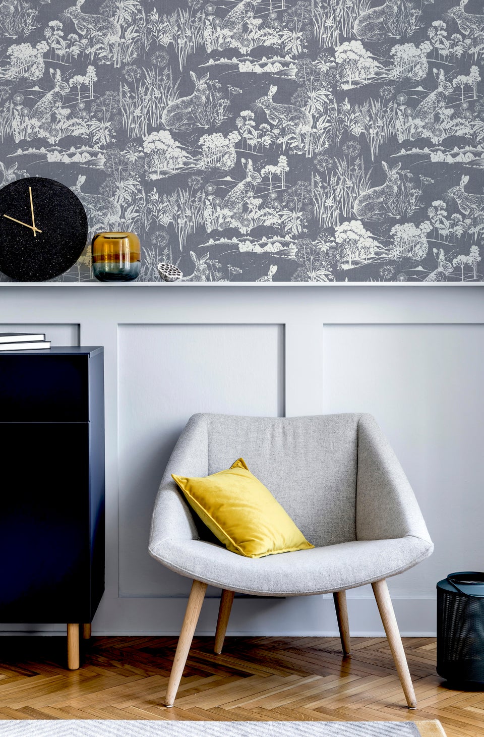 Arthouse Meadow Hare Wallpaper