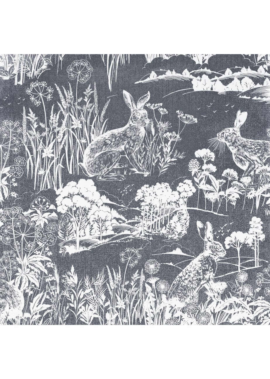 Arthouse Meadow Hare Wallpaper