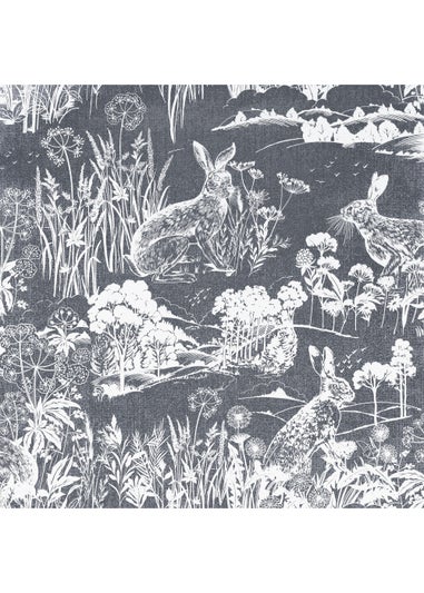 Arthouse Meadow Hare Wallpaper