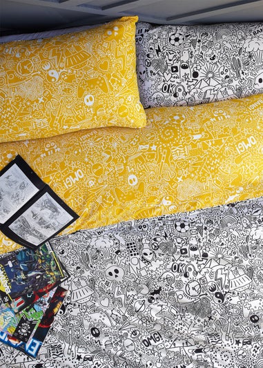 Style Lab Doodles Abstract Duvet Cover Set