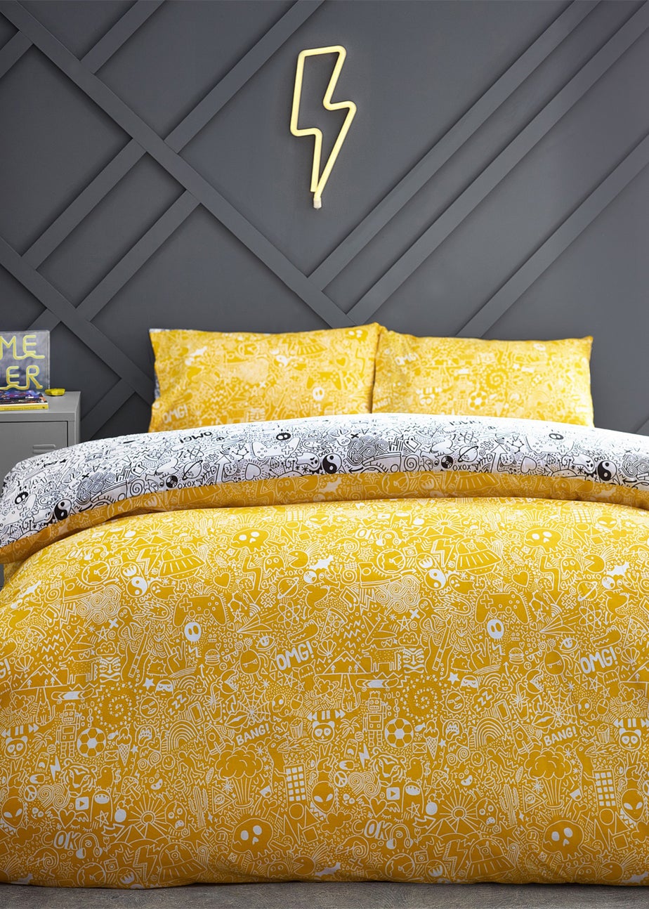 Style Lab Doodles Abstract Duvet Cover Set