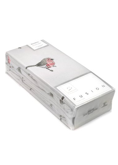 Fusion Christmas Robin Fitted Bed Sheet