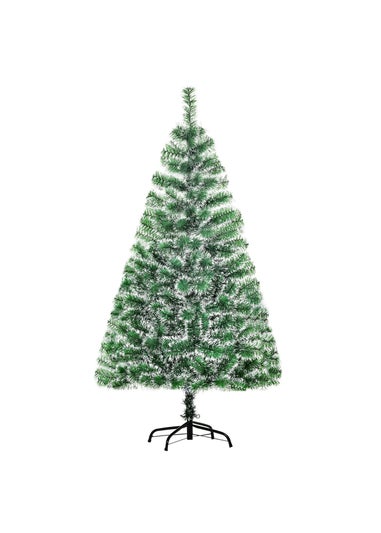 HOMCOM Snow Decorated Artificial Christmas Tree (5ft)