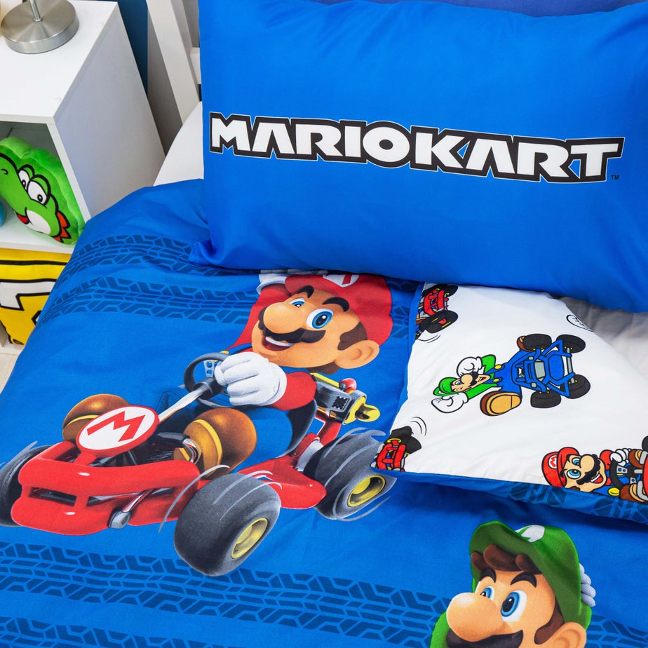 Nintendo Super Mario Checkers Duvet Cover