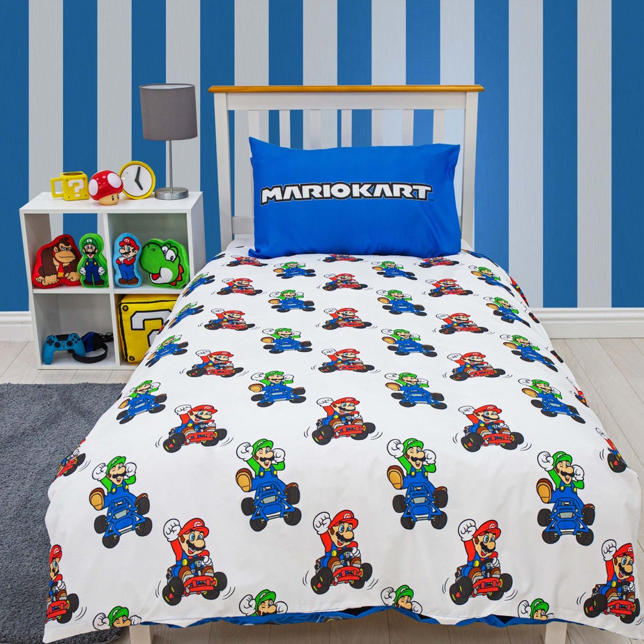 Nintendo Super Mario Checkers Duvet Cover