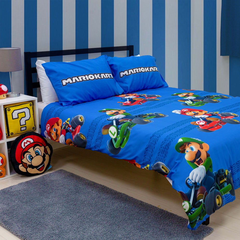 Nintendo Super Mario Checkers Duvet Cover